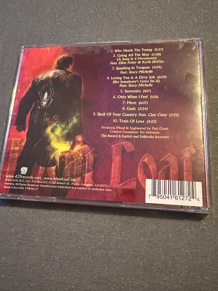 Meat Loaf – Braver Than We Are CD 2016 | All Songs by Jim Steinman | Rock Album