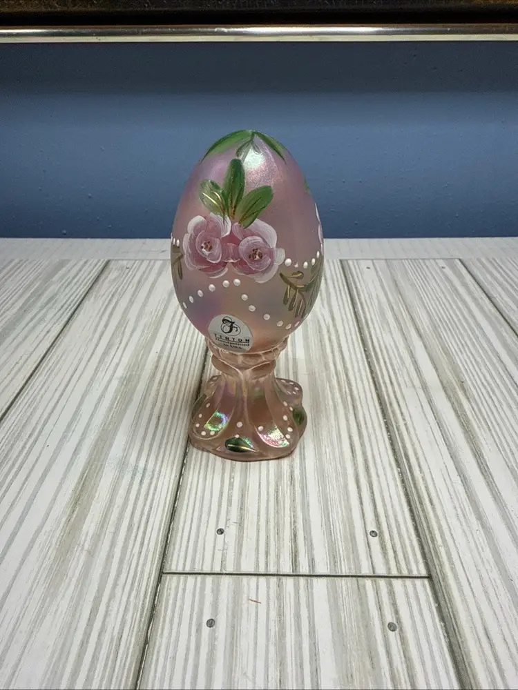 Fenton Limited Edition Handpainted Egg