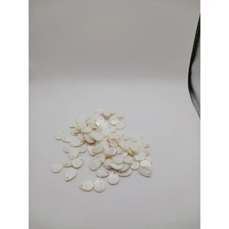 Mother of Pearl Drop Shape Beads/Pendants, Qty 98