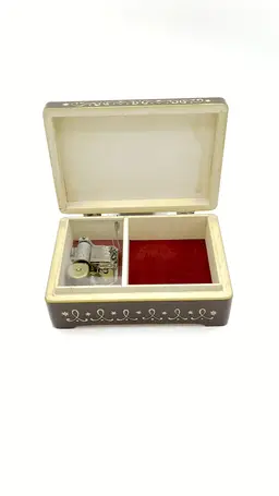 Vintage Reuge Music Box Dutch Kids Swiss Movement Juan Ferrandiz Trinket Box