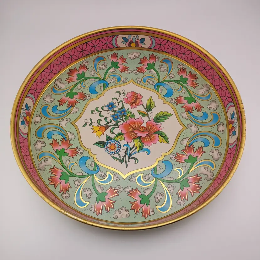 Vintage metal tray by Daher