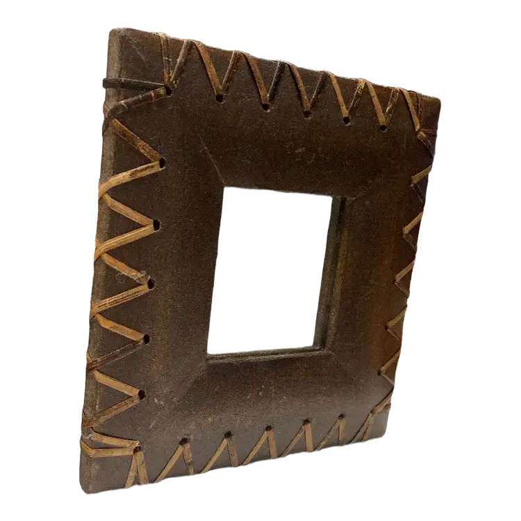 2003 Vintage Intercontinental Art Inc Compton Wood Embossed Square Mirror