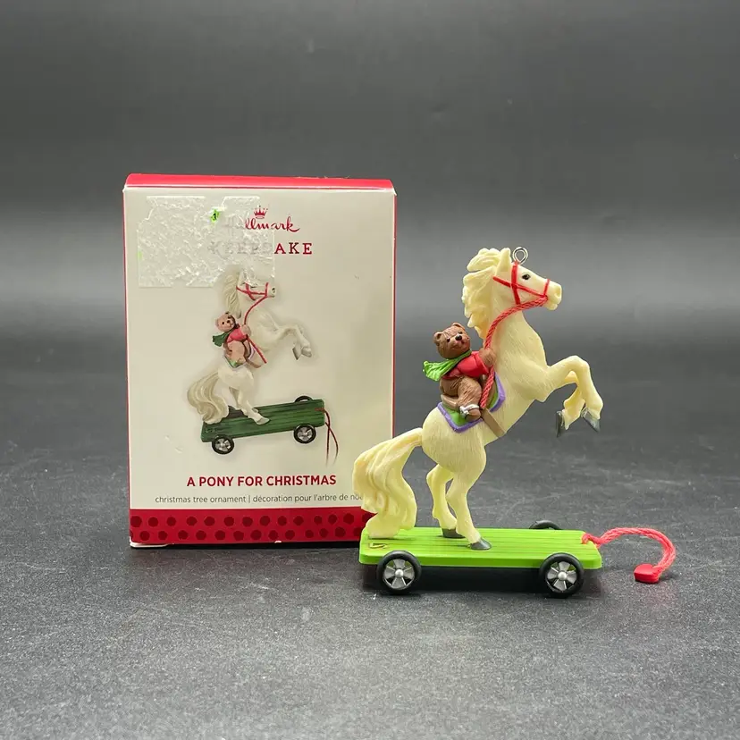 Hallmark A Pony For Christmas Series Limited Edition Repainted 2013 Ornament