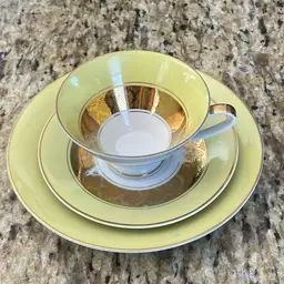 Set Of Tea Cup Saucer And Dessert Dish