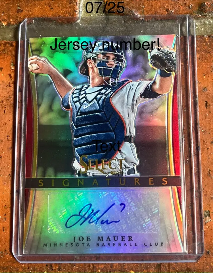 Joe Mauer Autograph Lot