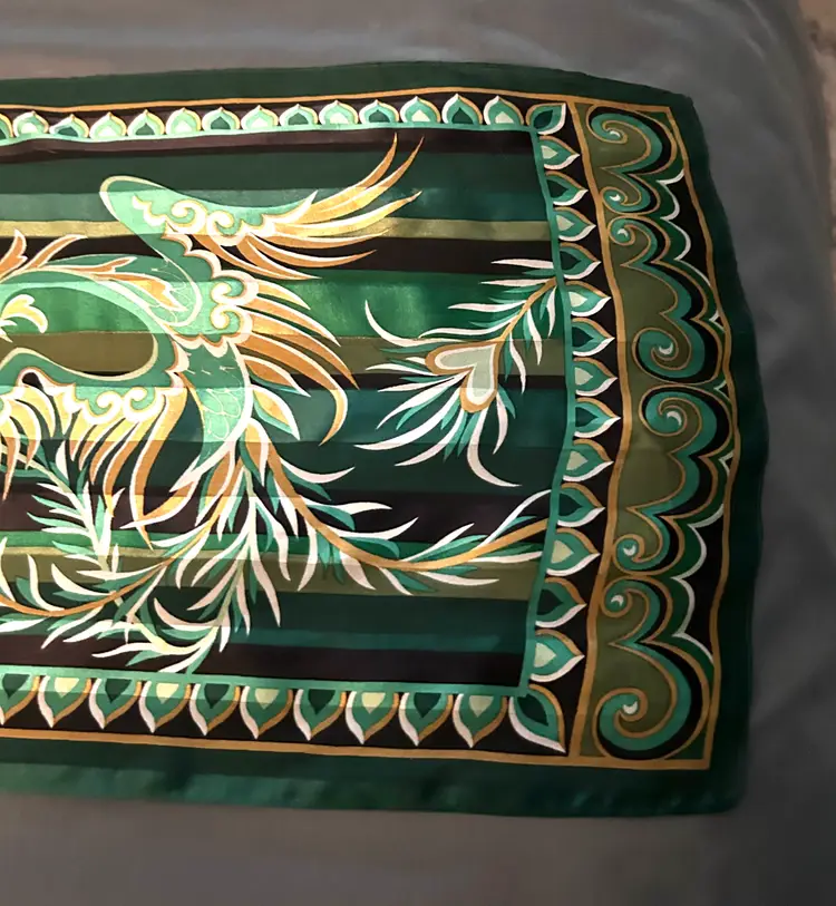 Vintage Bob Mackie Silk Scarf 70” Long *READ*