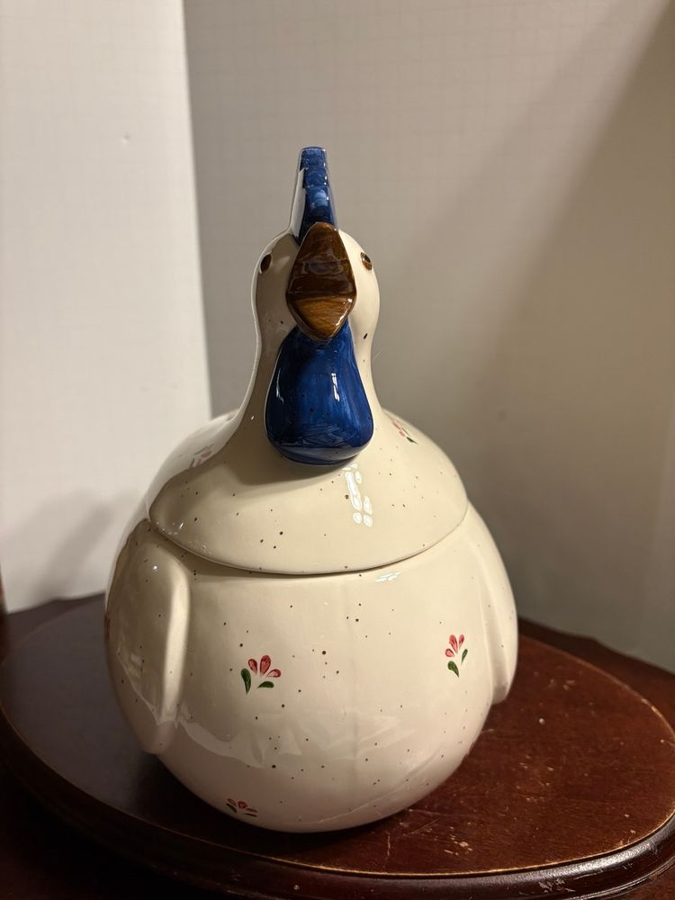 Otigari Ceramic Chicken Cookie Jar Vintage Farmhouse Decor