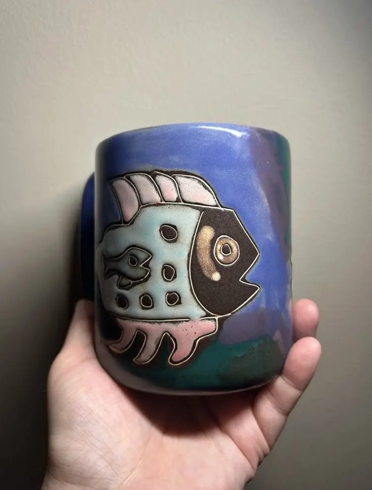 Mara Mexico Pottery Fish Mug