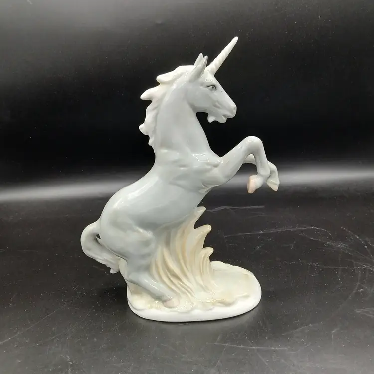#101 - Asahi Porcelain Unicorn Figure, Japan, 8"