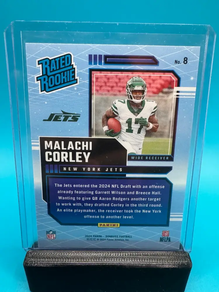 Malachi Corley Donruss Rated Rookie Retro New York Jets