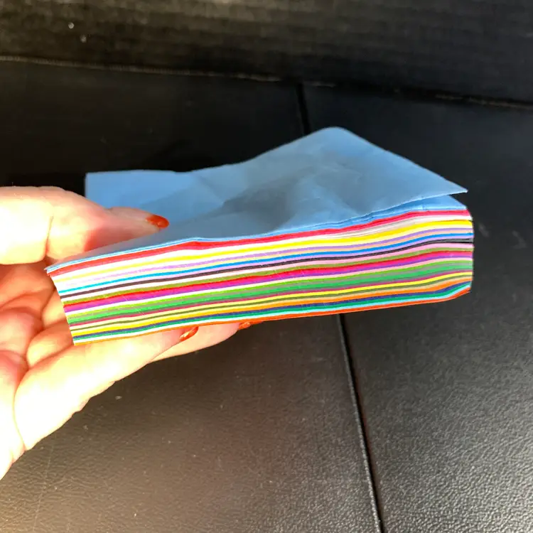 Stack of 4-inch by 4-inch Tissue Paper