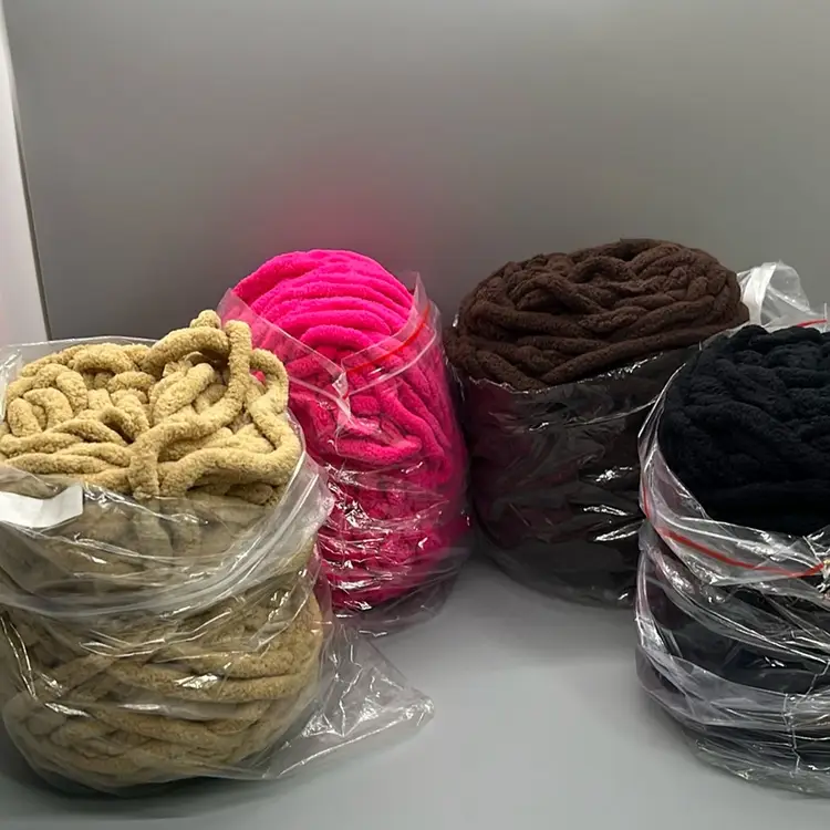 Chunky Chenille Yarn 4 Skeins