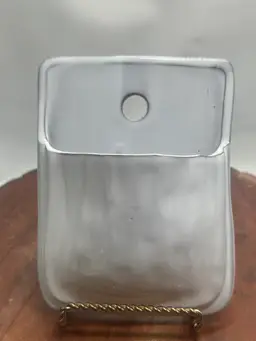 Redware Pottery Wall Pocket Simple Beautiful Glaze Handmade