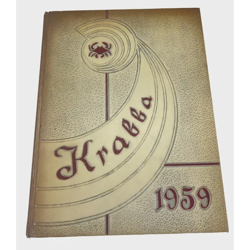 Vintage 1959 Hampton High School Yearbook The Krabba Hampton Virginia