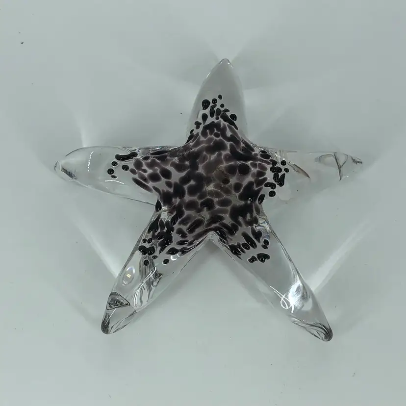 Hand-Blown Art Glass Signed Starfish