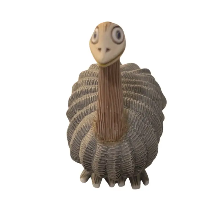 Vintage Emu Figurine Hand Crafted Clay Bird Artisana Rinconada Uraguay