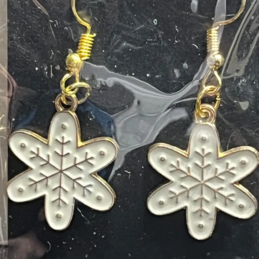Snowflake Earrings Made By Me