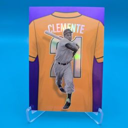 Roberto Clemente 2025 Panini Crusade Numbers Purple 27/149 Pittsburgh Pirates