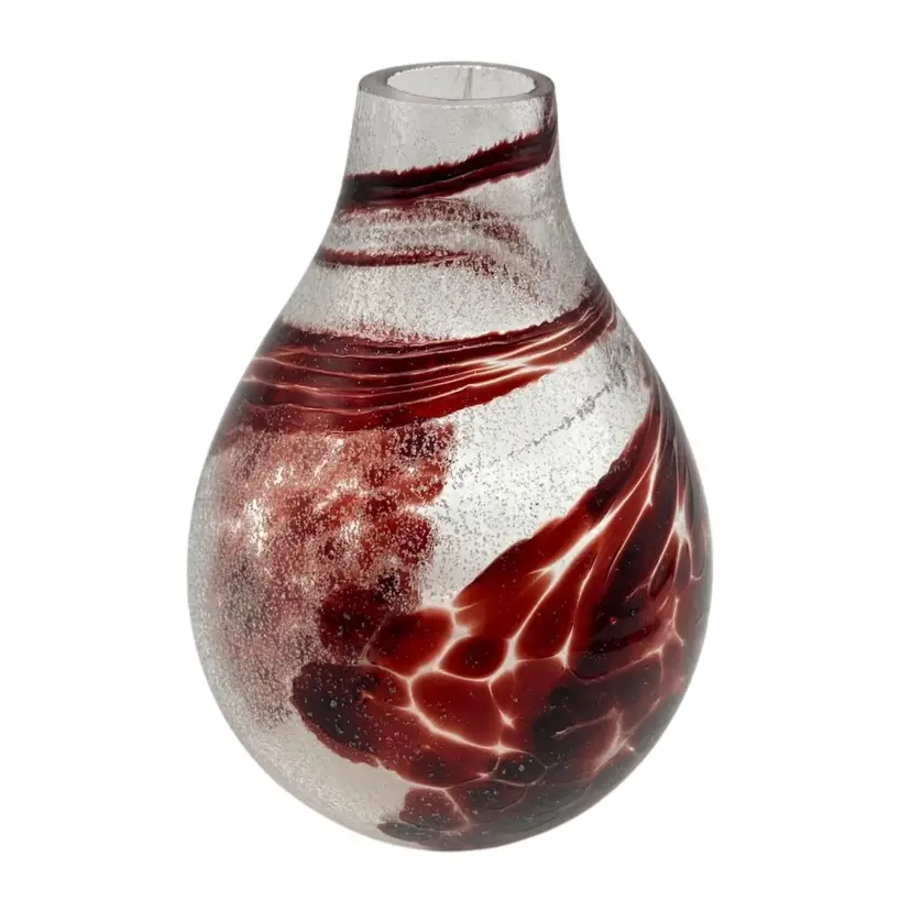 BIN - Art Glass Vase Signed 5.5”