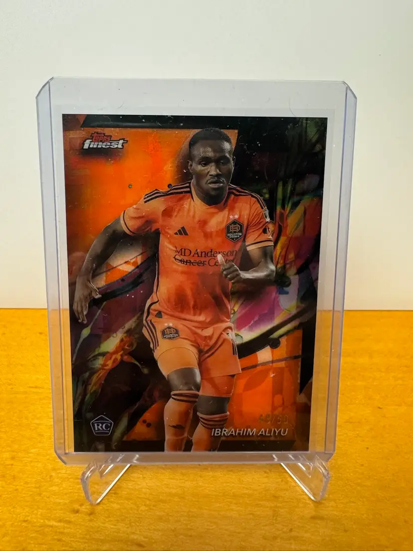 Ibrahim Aliyu 2024 Topps Finest Rookie 48/50 - Houston Dynamo