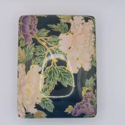 #93 Fitz & Floyd Piatnik American History 2 Sets Of Playing Cards With Porcelain Trinket Box