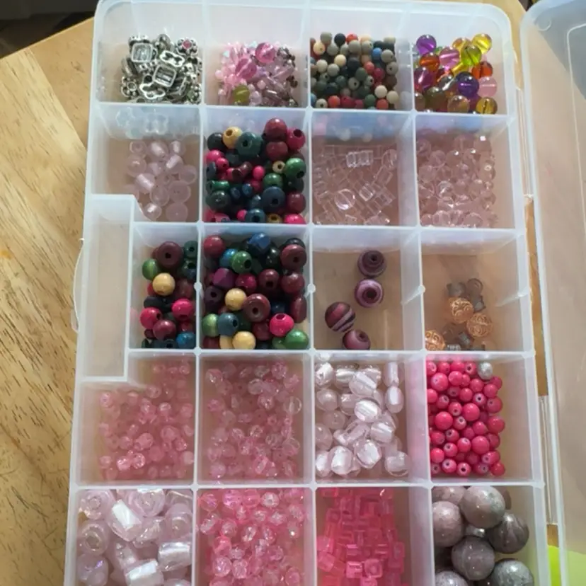 Pink Rainbow Bead Tray