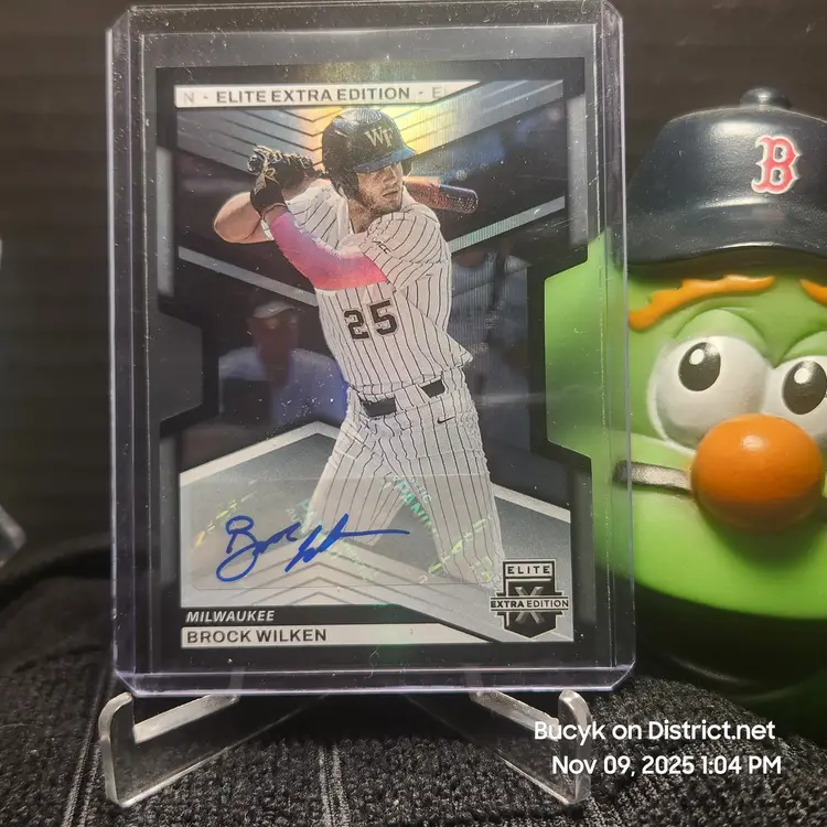 2023 Panini Elite Extra Edition Auto - Brock Wilken Milwaukee Brewers 382/399