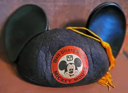 Vintage Walt Disney World Mickey Mouse Gradnite Ears 1985 - As Is