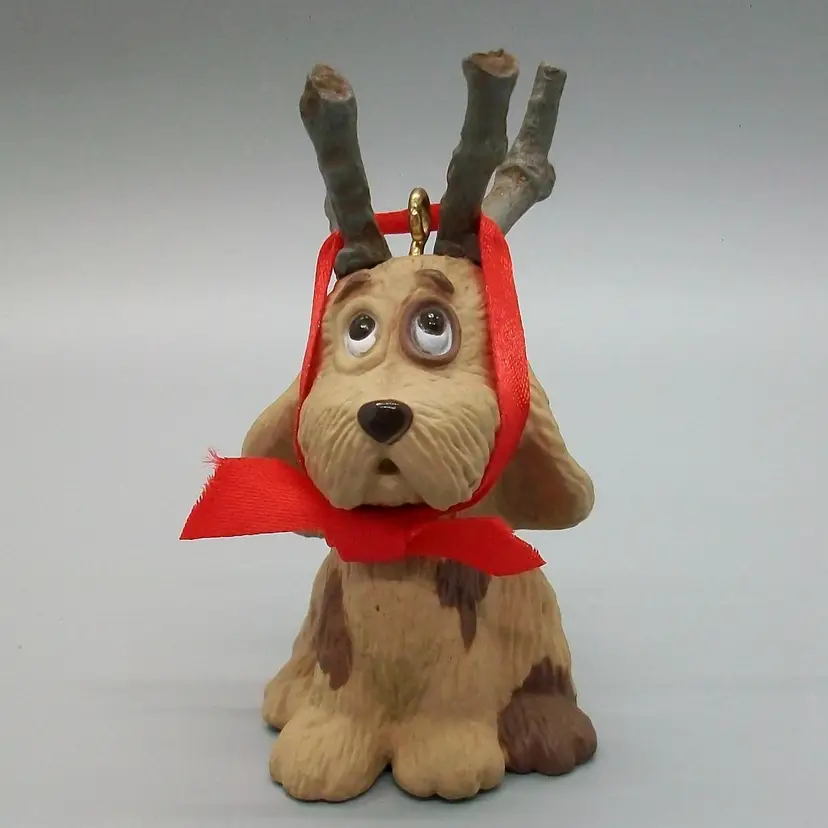 Hallmark Keepsake Ornament 1987 Reindoggy Reindeer Puppy in Box