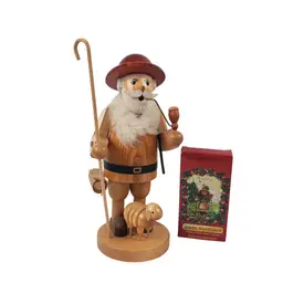 Vintage Seiffen Erzgebirge Incense Smoker Large 9 3/4" Shepherd Handmade in Germany