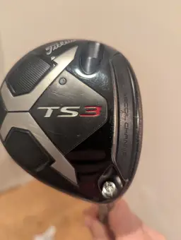 Titleist TS3 13.5 degree 3 wood.  HZRDUS smoke black 70 gram shaft