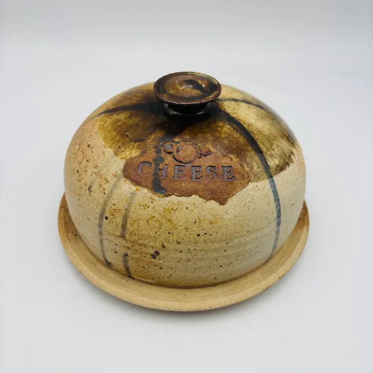 Handmade Stoneware Butter Keeper Cloche Cheese Dome Studio Art Pottery