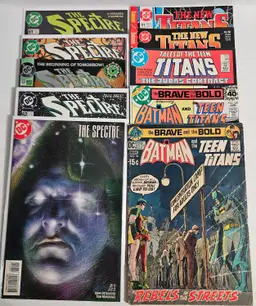 Spectre 1984-88; Batman & Titans 1971-89 DC Comics