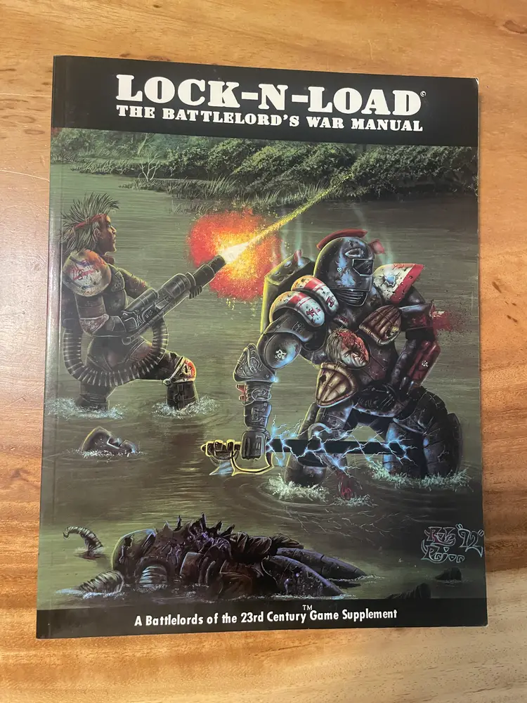 Battlelords Of The 23rd Century Lock-N-Load supplement RPG Book Lot of 2.
