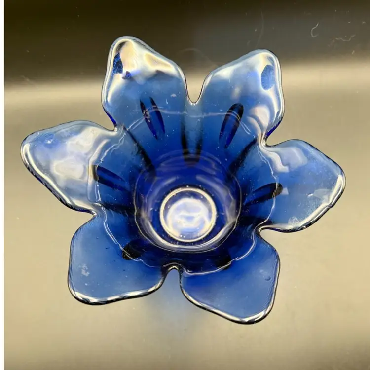 Vintage Cobalt Blue Tulip Vase