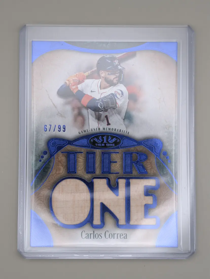 Carlos Correa #/99 2026 Topps Tier One Tier One Relics Die-Cut #T1RD-CC - (B) - Houston Astros