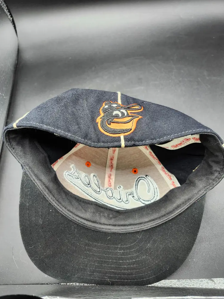 Baltimore Orioles Baseball Team Cap Hat Black And Orange