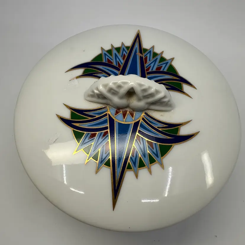 Elizabeth Arden Ceramic  Trinket Box Treasures Of The Pharaohs