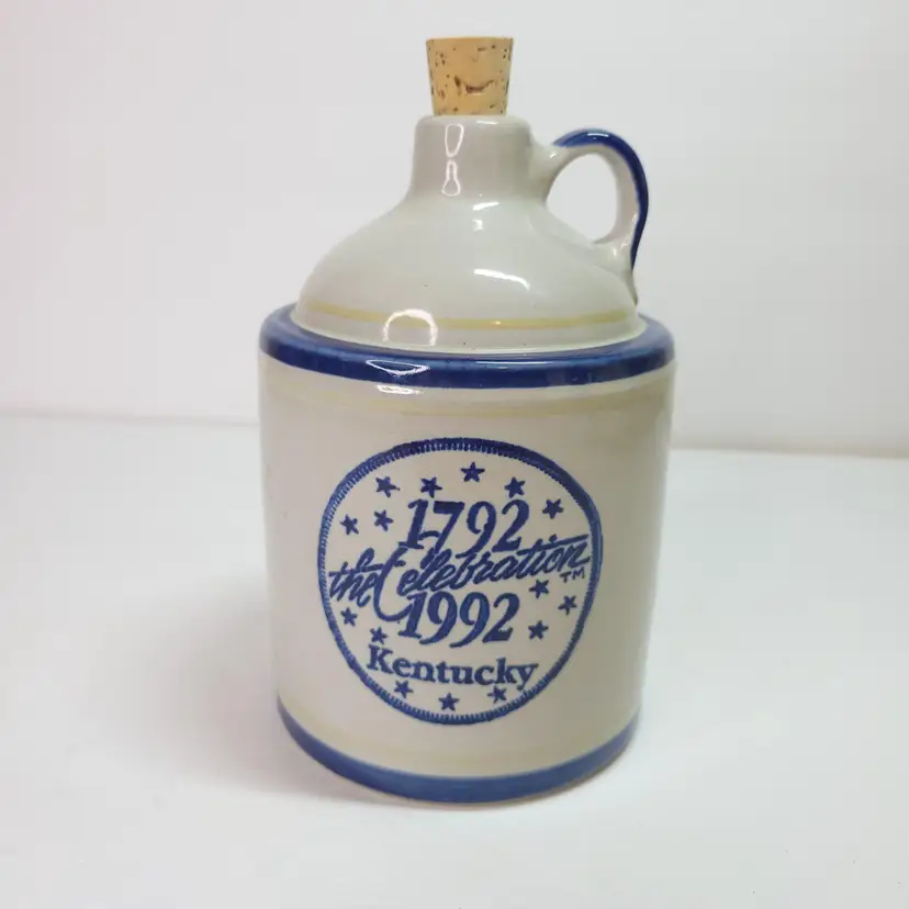 Louisville Stoneware 1792-1992 The Celebration Kentucky Jug with Stopper 7" Tall