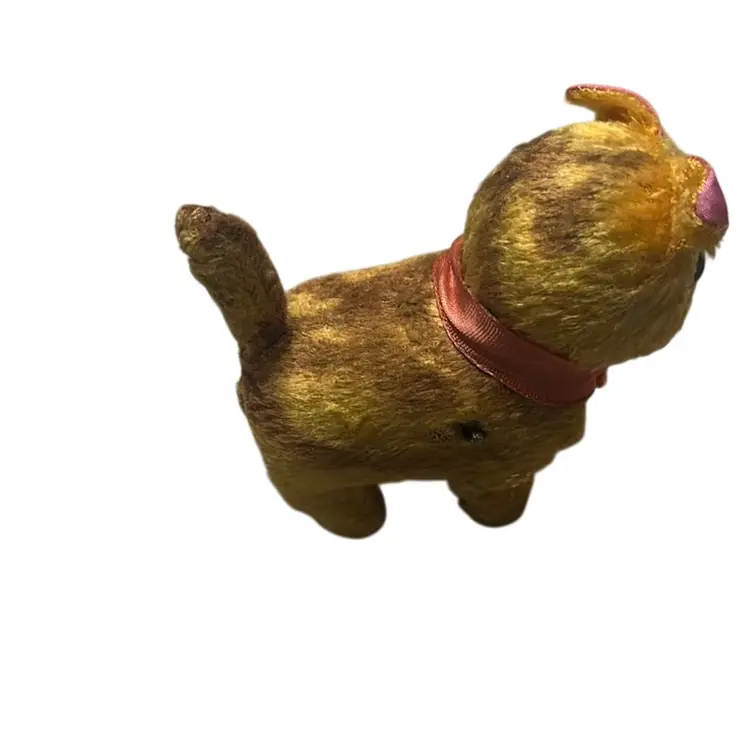 Vintage Mohair Kitty Cat Wind Up Toy **Well Loved