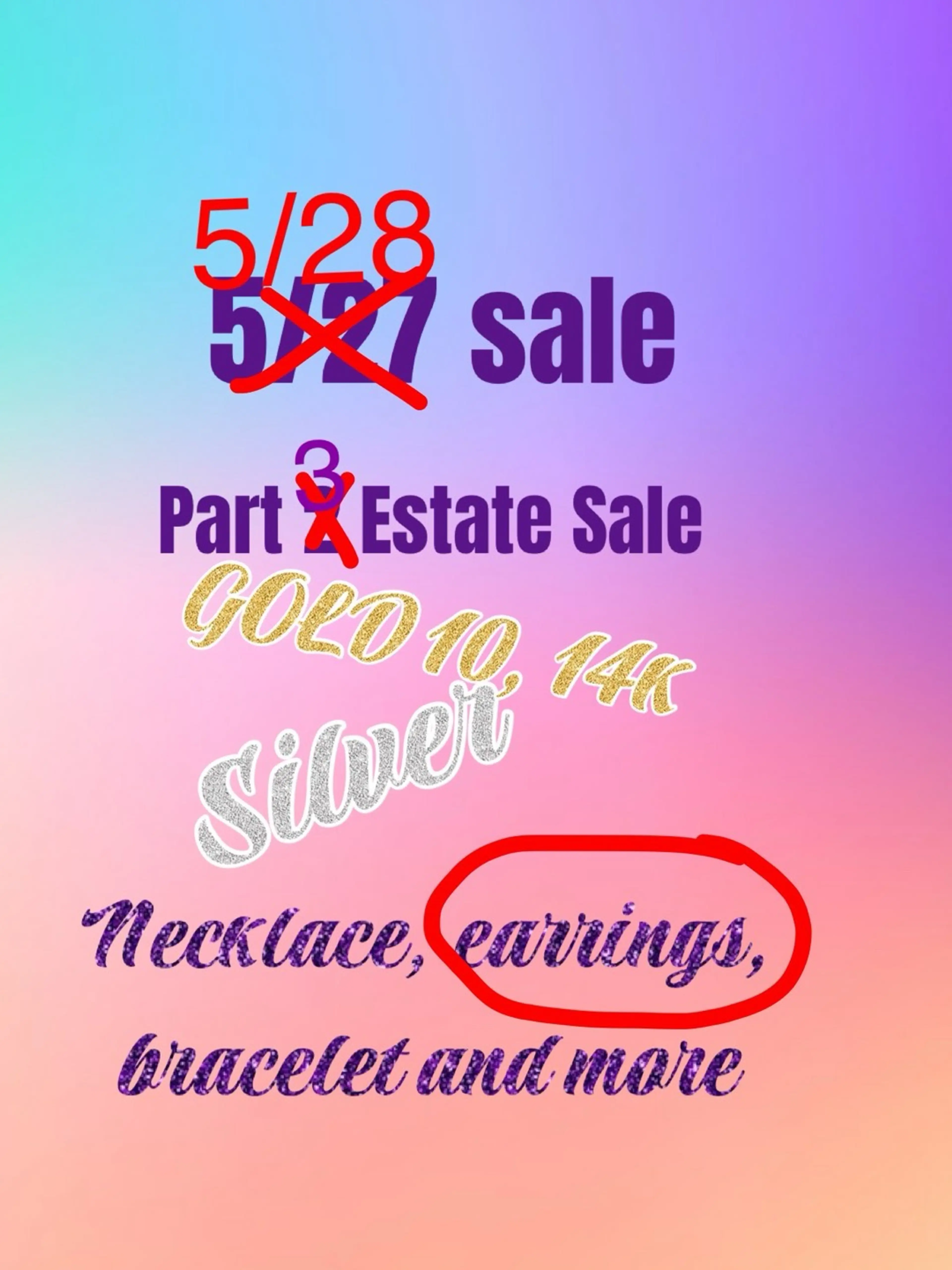 Part 3 Of Estate Jewelry Sale 