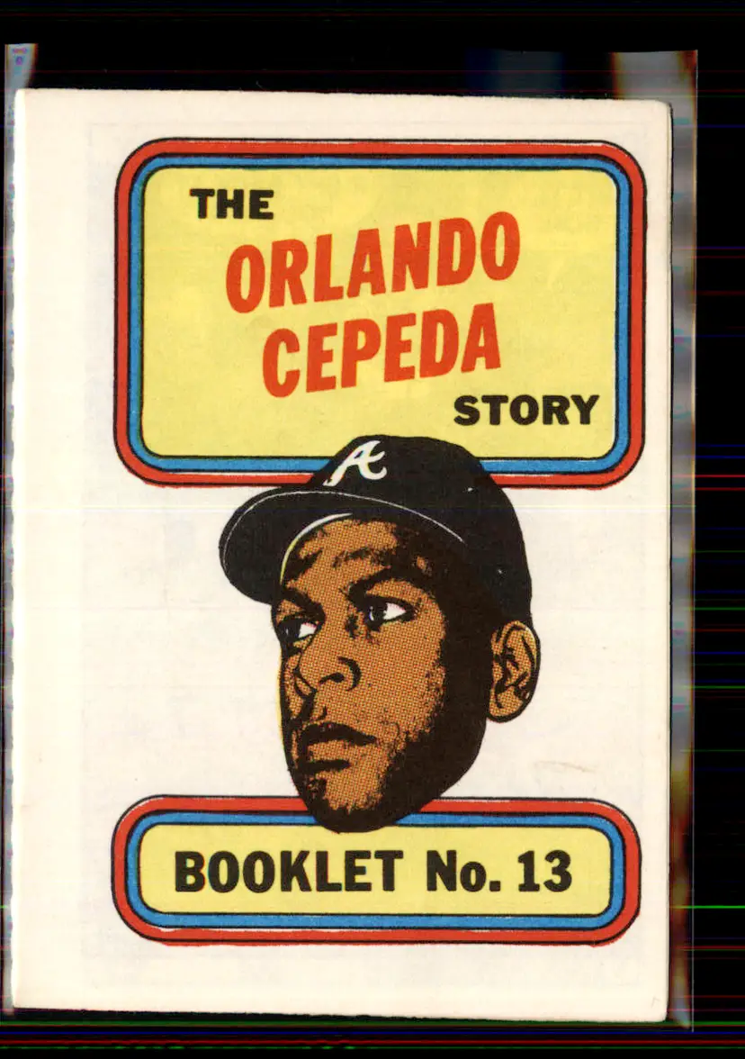 Orlando Cepeda 1970 Topps Booklets #13 - Atlanta Braves - (pk2-91)