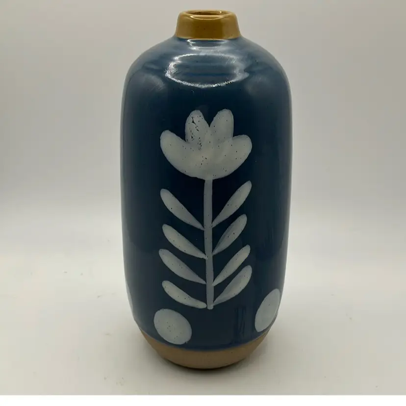 Mudpie Floral Pottery Bud Vase