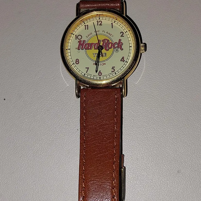 Vintage FOSSIL Hard Rock Cafe Boston Ladies Quartz Watch