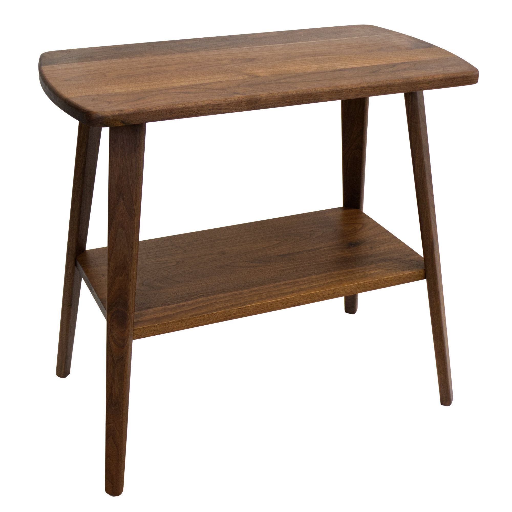 Makerbook · MCM Black Walnut End Table: Mid-Century Modern with