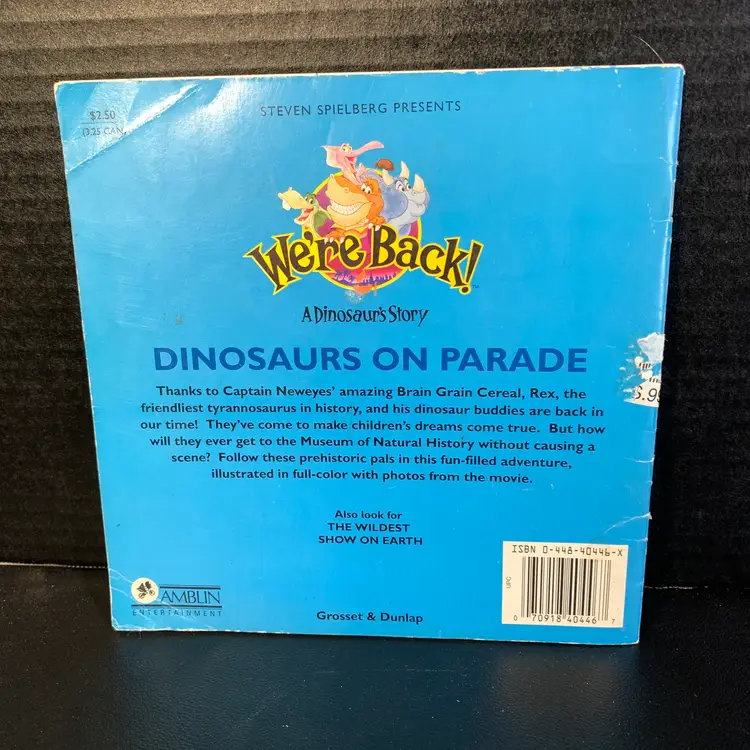 A Dinosaur's Story Book 1993 AS IS