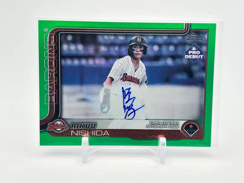 Rikuu Nishida 2025 Topps Pro Debut Green Foil Auto /99 Chicago White Sox