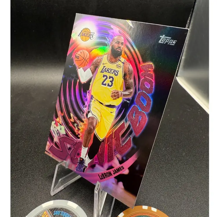 Lebron James Sonic Boom Case Hit 25-26 Topps NBA Los Angeles Lakers