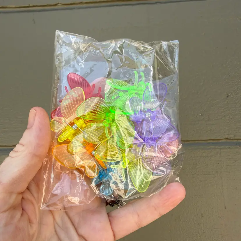 Butterfly plant clips (Set of 10, mixed colors)