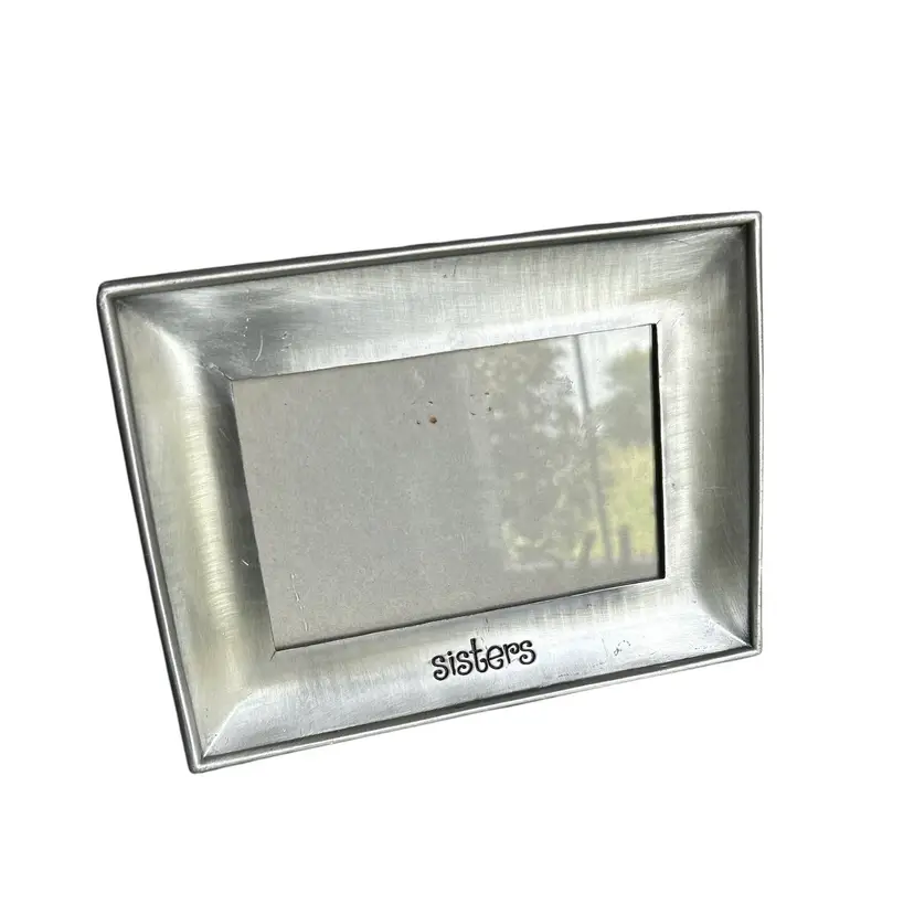 Silver Metal Sisters Easel Back Frame